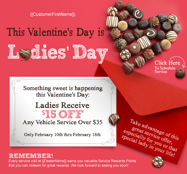 Toyota Valentines Day Email Marketing