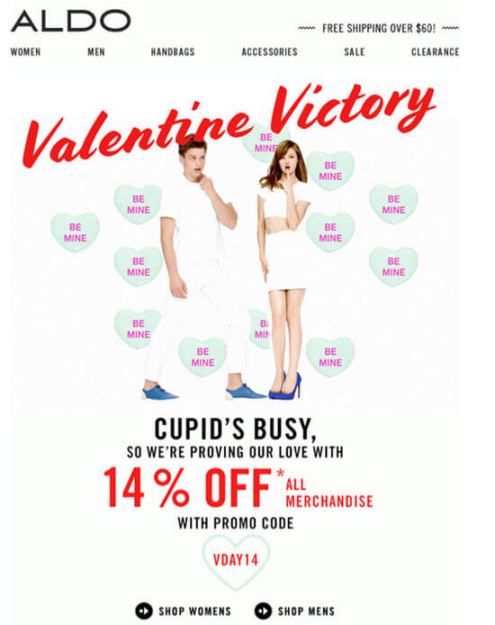 Aldo Valentine Email Marketing BrandMail